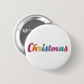 Badge Rond 5 Cm Noël Rainbow (Devant & derrière)