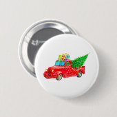Badge Rond 5 Cm Noël Retro (Devant & derrière)