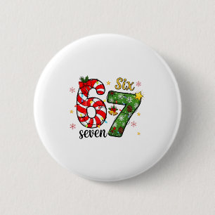Badge Rond 5 Cm Noël Six Sept Drôle Tendance 6 7 Mème Viral