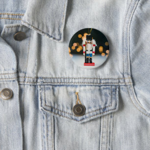 Badge Rond 5 Cm Noël SlipperyJoe nutcracker figurine ornement