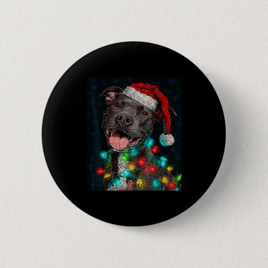 Badge Rond 5 Cm Noël Tbull Activé (Devant)