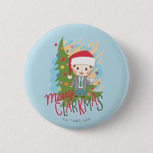 Badge Rond 5 Cm Noël vacances Joyeux Clarkmas