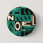 Badge Rond 5 Cm Noel Vert (Devant)