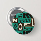 Badge Rond 5 Cm Noel Vert (Devant & derrière)