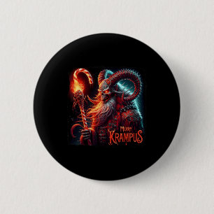 Badge Rond 5 Cm Noël Xmas Horreur Krampus Sombre Joyeux Krampus M