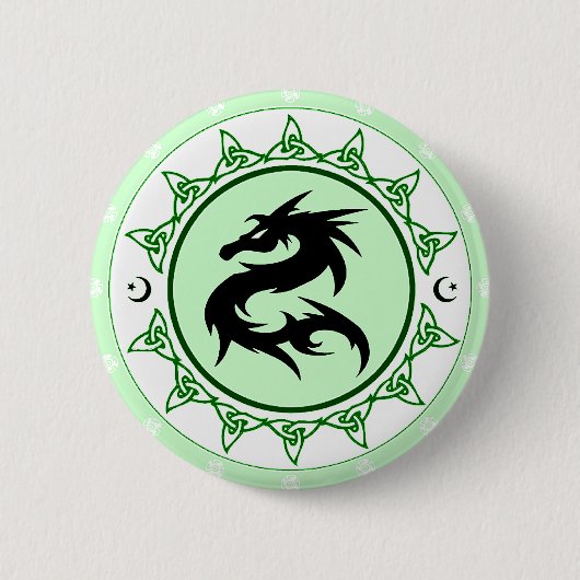 Badge Rond 5 Cm Noeud 5 de dragon (Devant)