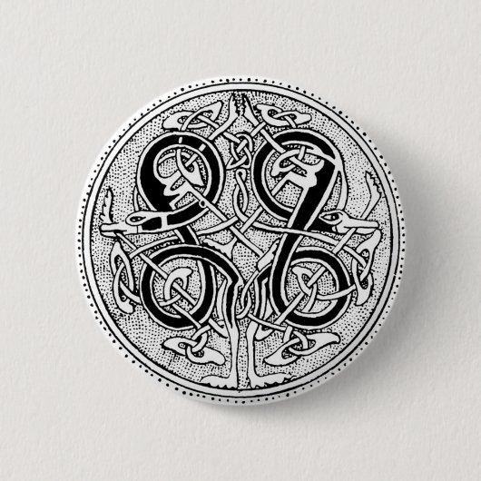 Badge Rond 5 Cm Noeud celtique (Devant)