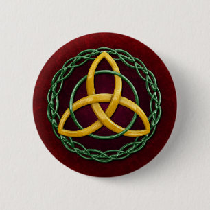 Badge Rond 5 Cm Noeud celtique de trinité