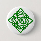 Badge Rond 5 Cm Noeud celtique vert (Devant)