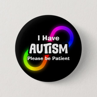 Badge Rond 5 Cm Nœud d'infini de la sensibilisation à l'autisme de