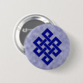 Badge Rond 5 Cm Noeud éternel sur le bouton de nuages (Devant & derrière)