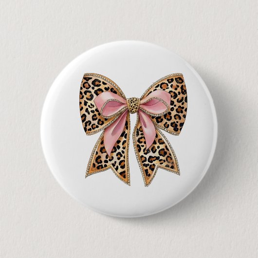 Badge Rond 5 Cm Nœud moderne coquet (Devant)
