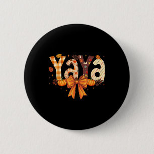 Badge Rond 5 Cm Nœuds Coquette Rétro Yaya Grand-mère Automne Actio