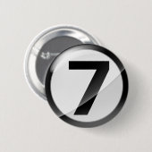 Badge Rond 5 Cm noir 7 (Devant & derrière)