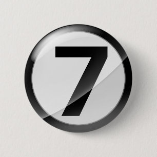 Badge Rond 5 Cm noir 7