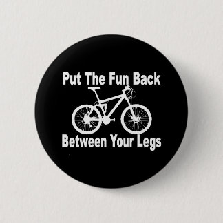 Badge Rond 5 Cm Noir arrière d'amusement