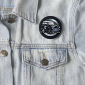 Badge Rond 5 Cm Noir de Mini Cooper S (En situation)