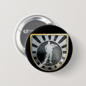 Badge Rond 5 Cm Noir de Pin d'as (Devant & derrière)