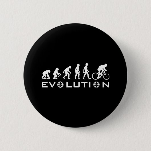 Badge Rond 5 Cm Noir de vélo d'évolution (Devant)