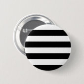 Badge Rond 5 Cm Noir et blanc rayé (Devant & derrière)