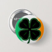 Badge Rond 5 Cm Noir et vert sur le bouton de couleurs (Devant & derrière)