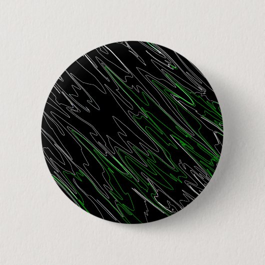 Badge Rond 5 Cm Noir marbré vert (Devant)