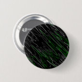 Badge Rond 5 Cm Noir marbré vert (Devant & derrière)
