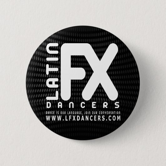 Badge Rond 5 Cm Noir officiel de bouton de LFX (Devant)
