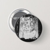 Badge Rond 5 Cm noir si joyeux (Devant & derrière)