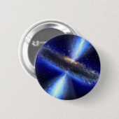 Badge Rond 5 Cm noir-trou-galaxie (Devant & derrière)