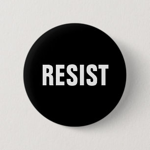 Badge Rond 5 Cm noirs et blancs féministes résistent à la goupille