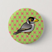 Badge Rond 5 Cm Noisy Miner Birdorable (Devant)