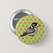 Badge Rond 5 Cm Noisy Miner Birdorable (Devant & derrière)