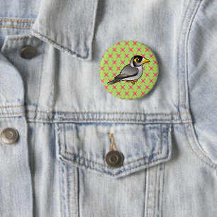 Badge Rond 5 Cm Noisy Miner Birdorable