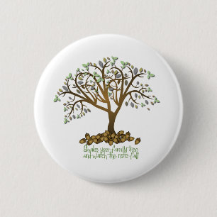 Badge Rond 5 Cm Noix d'arbre familial