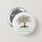 Badge Rond 5 Cm Noix d'arbre familial (Devant & derrière)