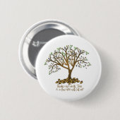 Badge Rond 5 Cm Noix d'arbre familial (Devant & derrière)