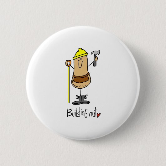 Badge Rond 5 Cm Noix de construction (Devant)