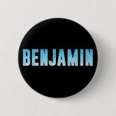 Badge Rond 5 Cm Nom Benjamin (Devant)