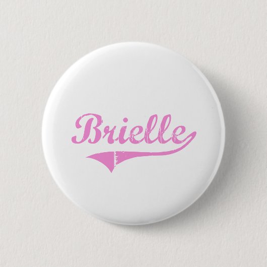 Badge Rond 5 Cm Nom classique de style de Brielle (Devant)