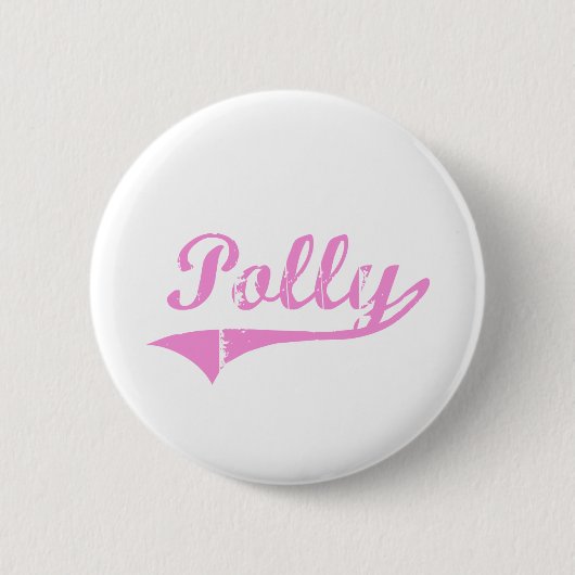 Badge Rond 5 Cm Nom classique de style de Polly (Devant)