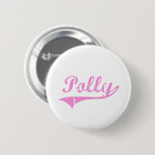 Badge Rond 5 Cm Nom classique de style de Polly (Devant & derrière)