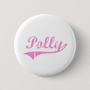 Badge Rond 5 Cm Nom classique de style de Polly