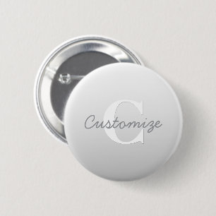 Badge Rond 5 Cm Nom cursif ou autre texte avec monogramme   Dégrad