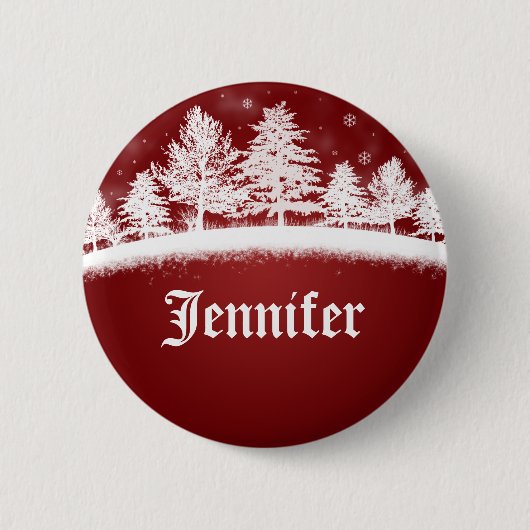 Badge Rond 5 Cm Nom de fête de Noël (Devant)