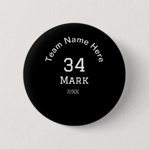 Badge Rond 5 Cm nom de l'équipe ajouter nom du joueur date sports