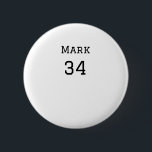 Badge Rond 5 Cm nom de l'équipe ajouter nom du joueur date sports<br><div class="desc">conception</div>