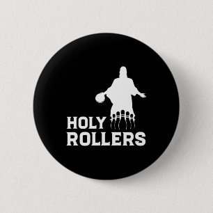 Badge Rond 5 Cm Nom de l'équipe de bowling Rollers Saint