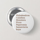 Badge Rond 5 Cm Nom du plante (Devant & derrière)