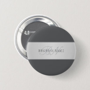 Badge Rond 5 Cm Nom élégant et lettrage de monogramme (ou autre te